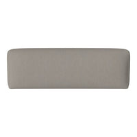 Minimalist gray headboard with a subtle textured pattern, perfect for modern bedrooms.