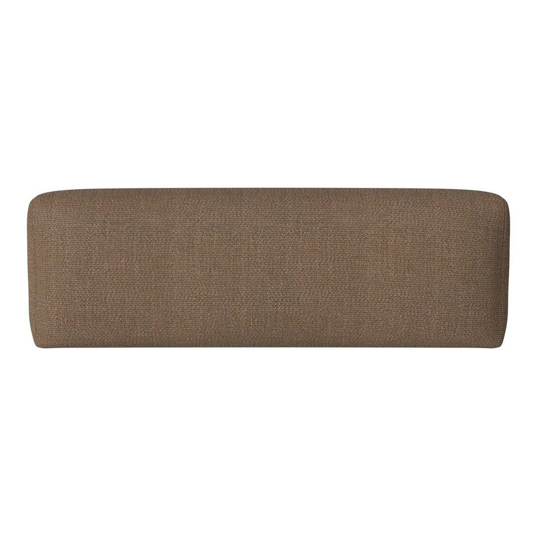 Brown textured upholstery with a solid pattern, ideal for modern home decor.