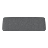 Gray rectangular cushion with a subtle textured pattern, ideal for modern decor.