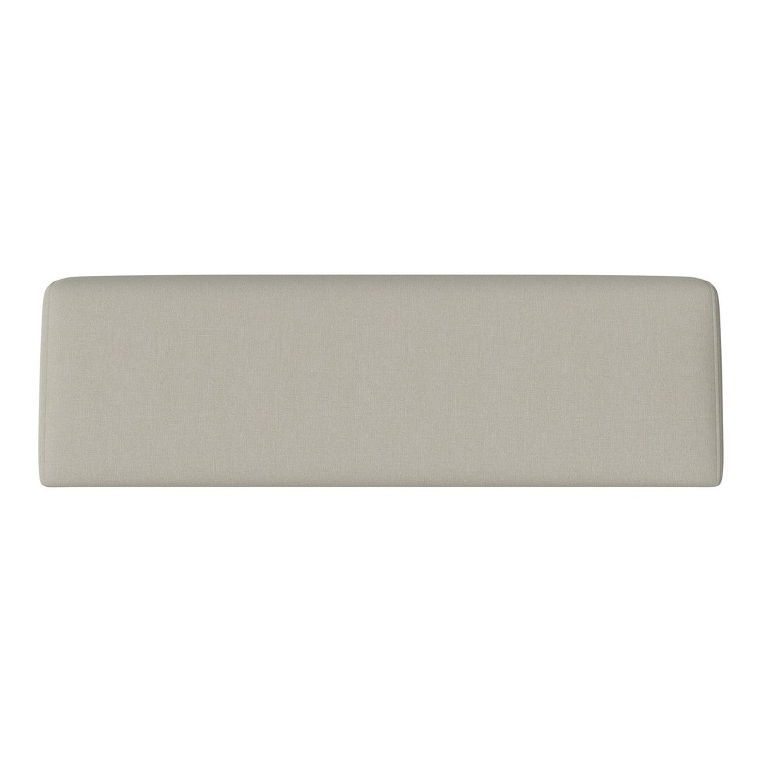 Light beige rectangular cushion with a smooth, solid surface and no visible patterns. Ideal for modern decor.