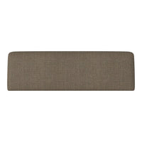 Textured tan headboard with a subtle weave pattern, perfect for contemporary bedroom decor.