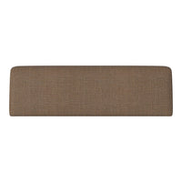 Brown textured fabric bench cushion with a smooth, minimalist design. Perfect for stylish interiors.