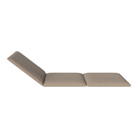 Beige lounge chair with a sleek, minimalist design and smooth, uniform upholstery. Perfect for modern decor.