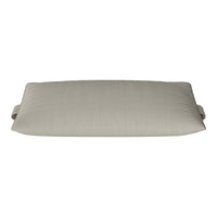 Light beige rectangular cushion with a smooth, textured surface and no visible patterns. Ideal for modern decor.