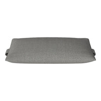 Gray patterned outdoor cushion with a textured finish and subtle geometric design. Perfect for stylish patio decor.
