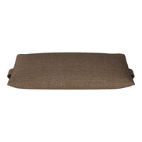 Rectangular cushion in warm brown with a textured, woven pattern for a stylish home decor accent.