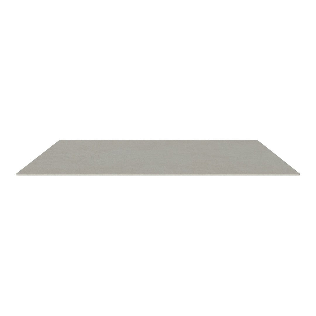 Light grey rectangular surface with a smooth, matte finish, ideal for modern decor.