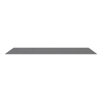 Gray rectangular mat with a subtle textured pattern, ideal for modern decor.