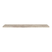 Light grey shelf with a smooth, subtle marbled pattern, perfect for modern decor.