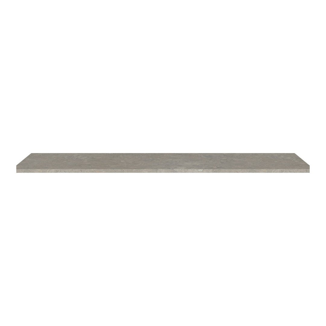 Gray textured shelving board with a smooth finish, perfect for modern decor and versatile display options.