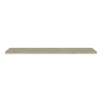 Light gray wooden shelf with a smooth finish, featuring a minimalist design and subtle grain pattern.