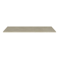 Light beige rectangular shelf with a smooth, matte finish and subtle surface texture. Ideal for minimalist decor.