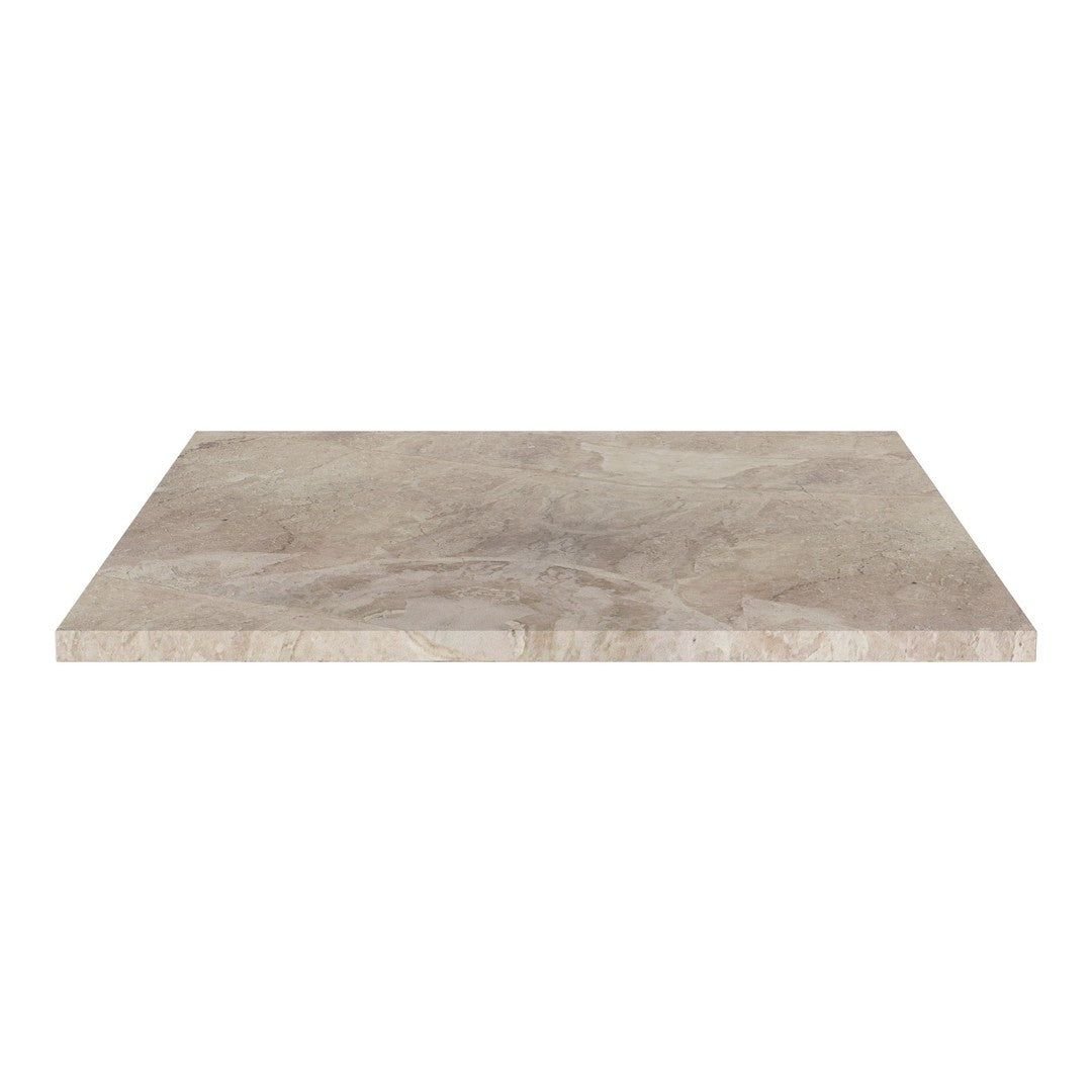 Light beige rectangular tabletop with subtle marbling pattern, perfect for contemporary interior settings.