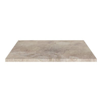 Light beige rectangular tabletop with subtle marbling pattern, perfect for contemporary interior settings.