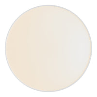 Round plate in soft beige gradient with smooth, glossy finish and subtle white rim. Perfect for elegant dining.
