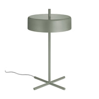 Minimalist round lamp in soft green with a smooth finish and a sleek, modern design. Perfect for contemporary decor.