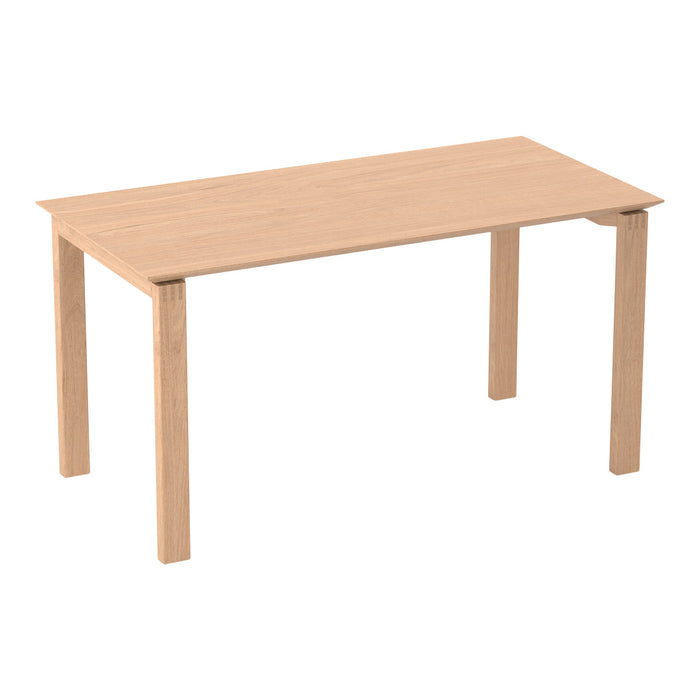Light oak wooden table with a smooth, minimalist design and natural finish. Perfect for modern dining spaces.