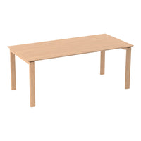 Light natural wood table with a smooth grain finish and minimalist design. Perfect for modern interiors.