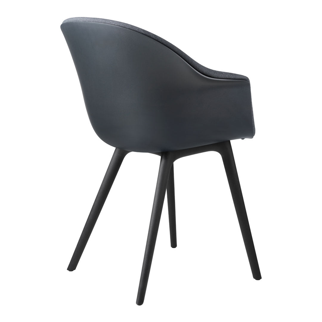 Bat Dining Chair - Front Upholstered - Plastic Base