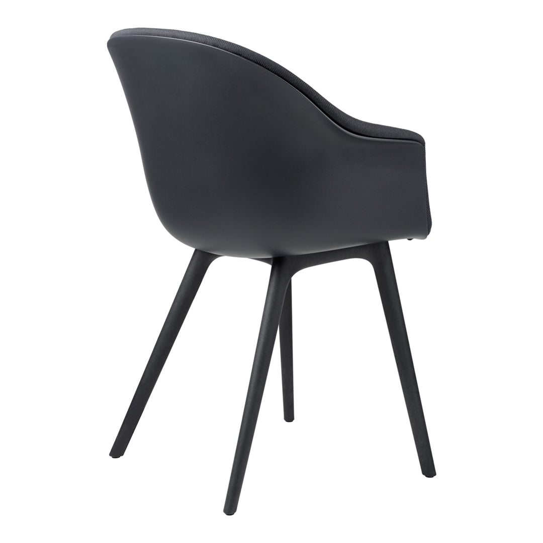 Bat Dining Chair - Front Upholstered - Plastic Base