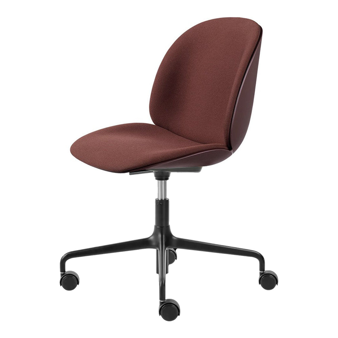 Beetle Meeting Chair - 4-Star Base w/ Casters - Height Adjustable - Front Upholstered