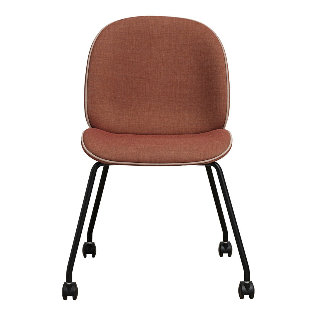 Beetle Meeting Chair - 4 Legs w/ Casters - Fully Upholstered