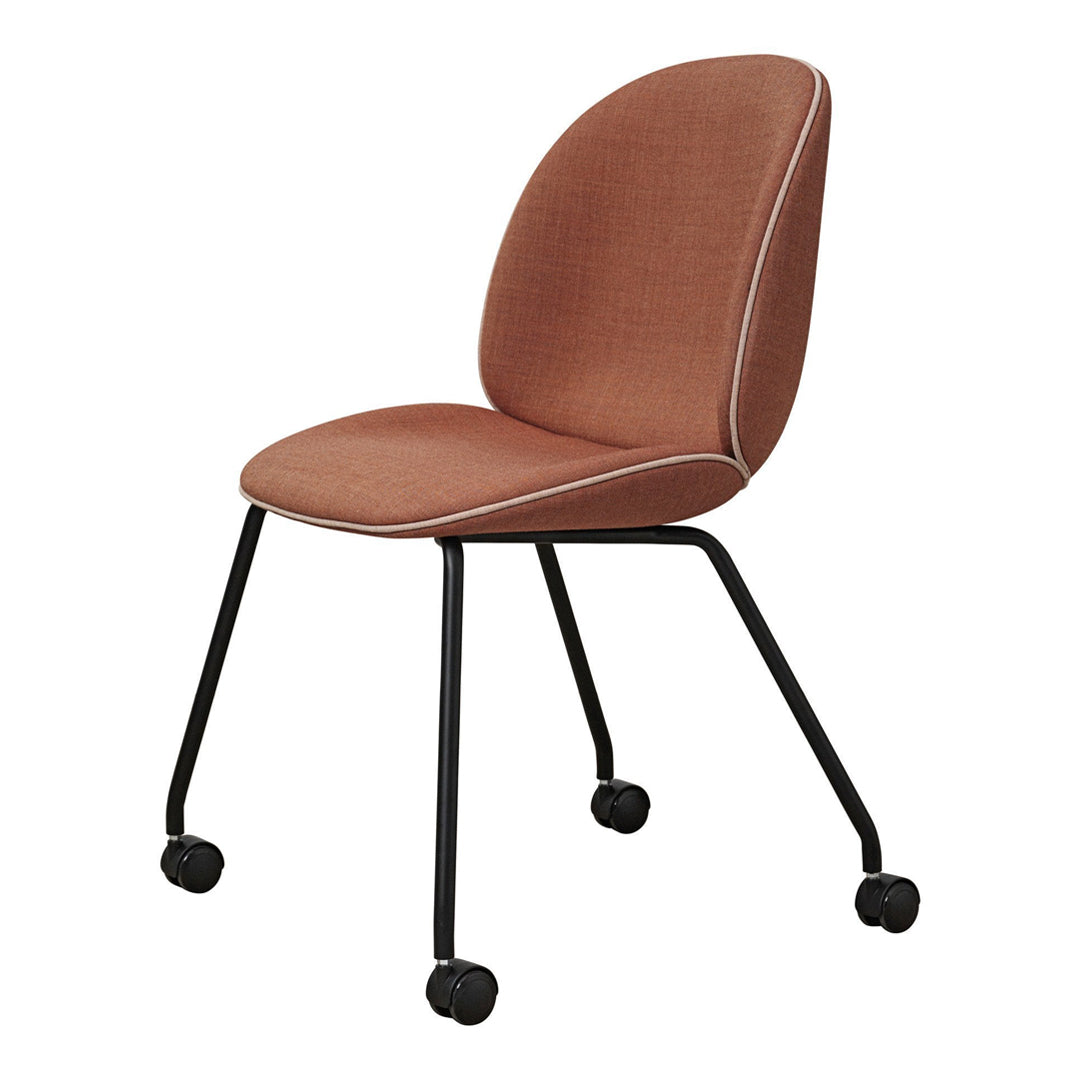 Beetle Meeting Chair - 4 Legs w/ Casters - Fully Upholstered