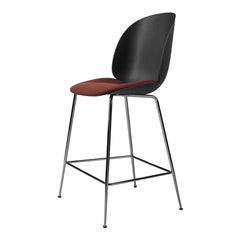 Beetle Counter Chair - Seat Upholstered - Black Chrome Base