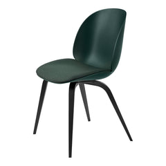 Beetle Dining Chair - Seat Upholstered - Black Stained Beech Base