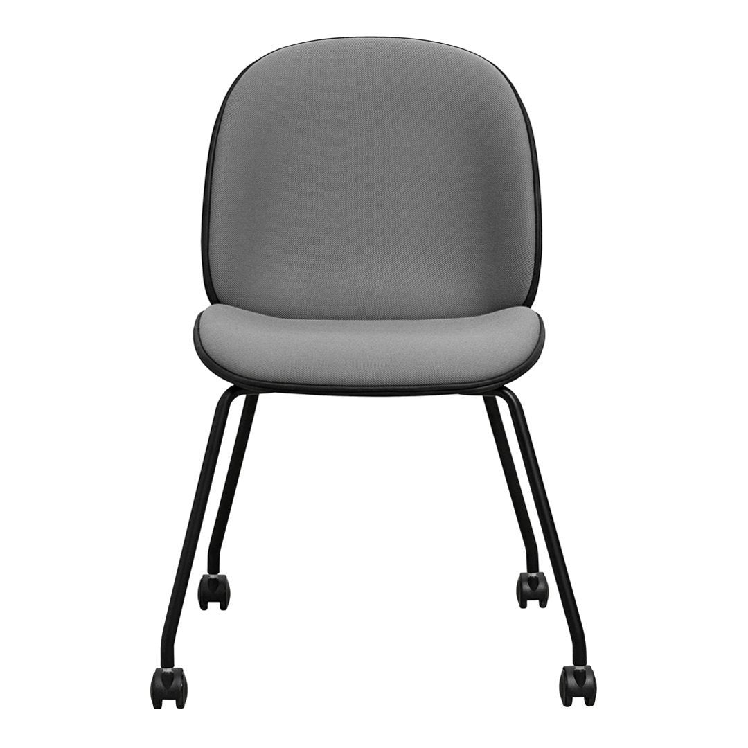 Beetle Meeting Chair - 4 Legs w/ Casters - Front Upholstered