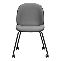 Beetle Meeting Chair - 4 Legs w/ Casters - Front Upholstered