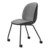 Beetle Meeting Chair - 4 Legs w/ Casters - Front Upholstered