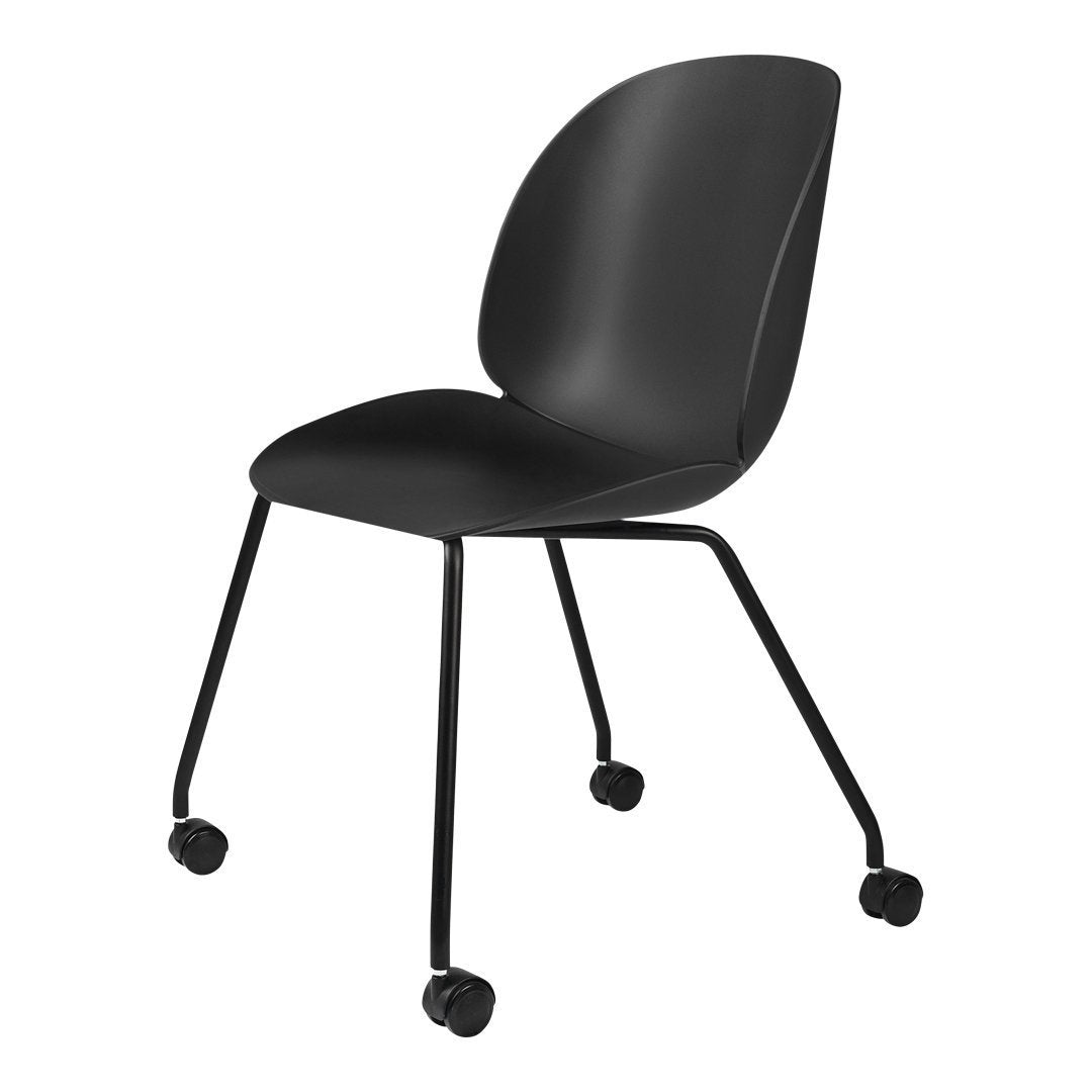 Beetle Meeting Chair - 4 Legs w/ Casters - Unupholstered