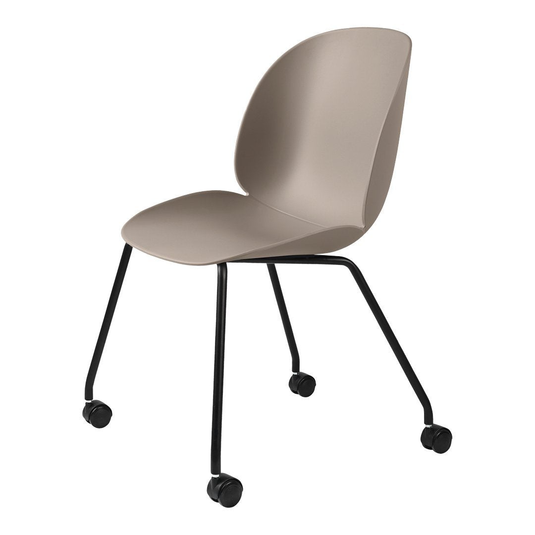 Beetle Meeting Chair - 4 Legs w/ Castors - Unupholstered