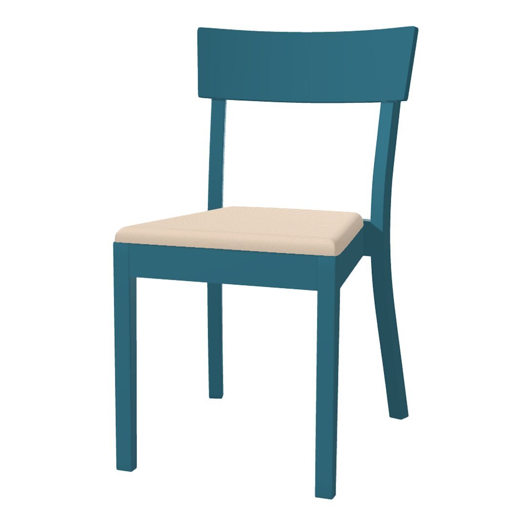 Bergamo Chair - Seat Upholstered - Beech Pigment Frame
