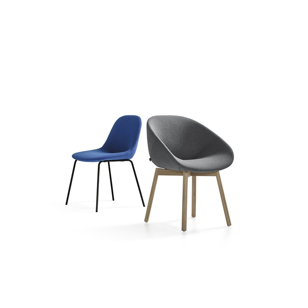 Beso Chair - 4 Legged, Steel Base