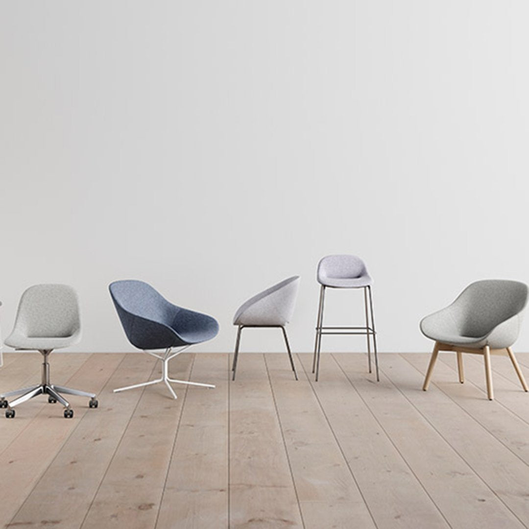 Beso Lounge Chair - Wood Base