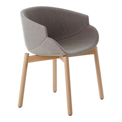 _Discontinued Bix Armchair - Wood Base - Upholstered