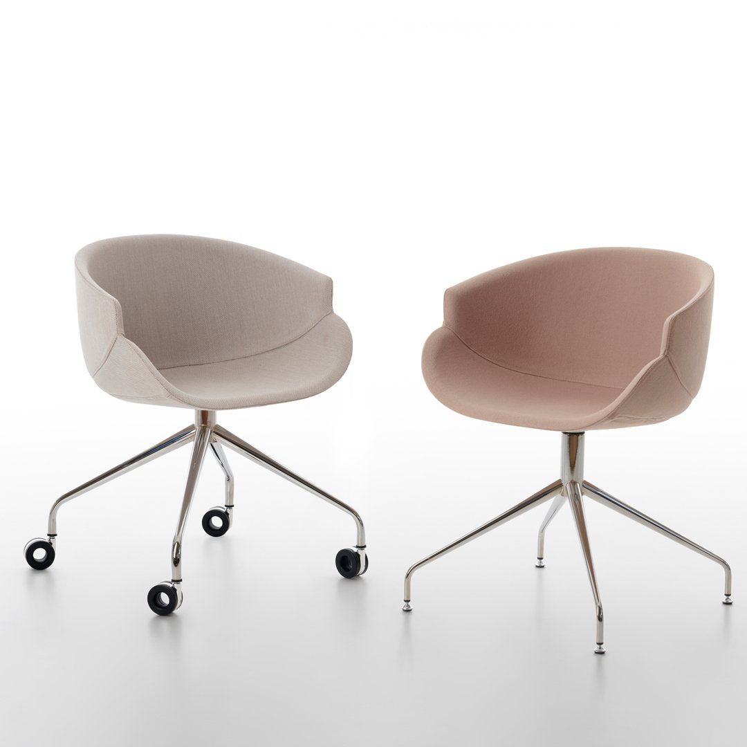 Bix Armchair - 4-Star Swivel Base - Upholstered