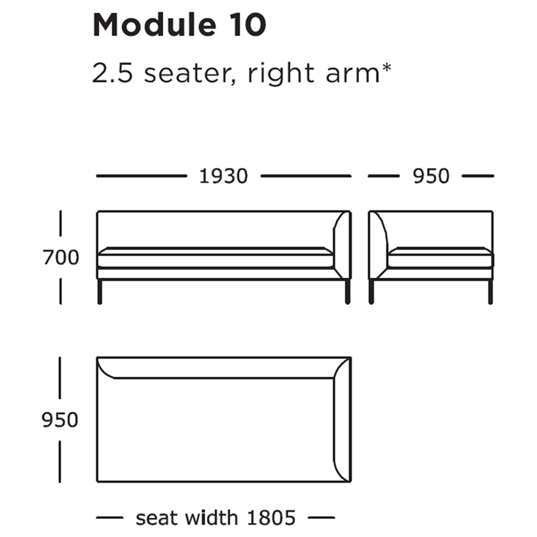 Blade Modular Sofa (Modules 9-16)