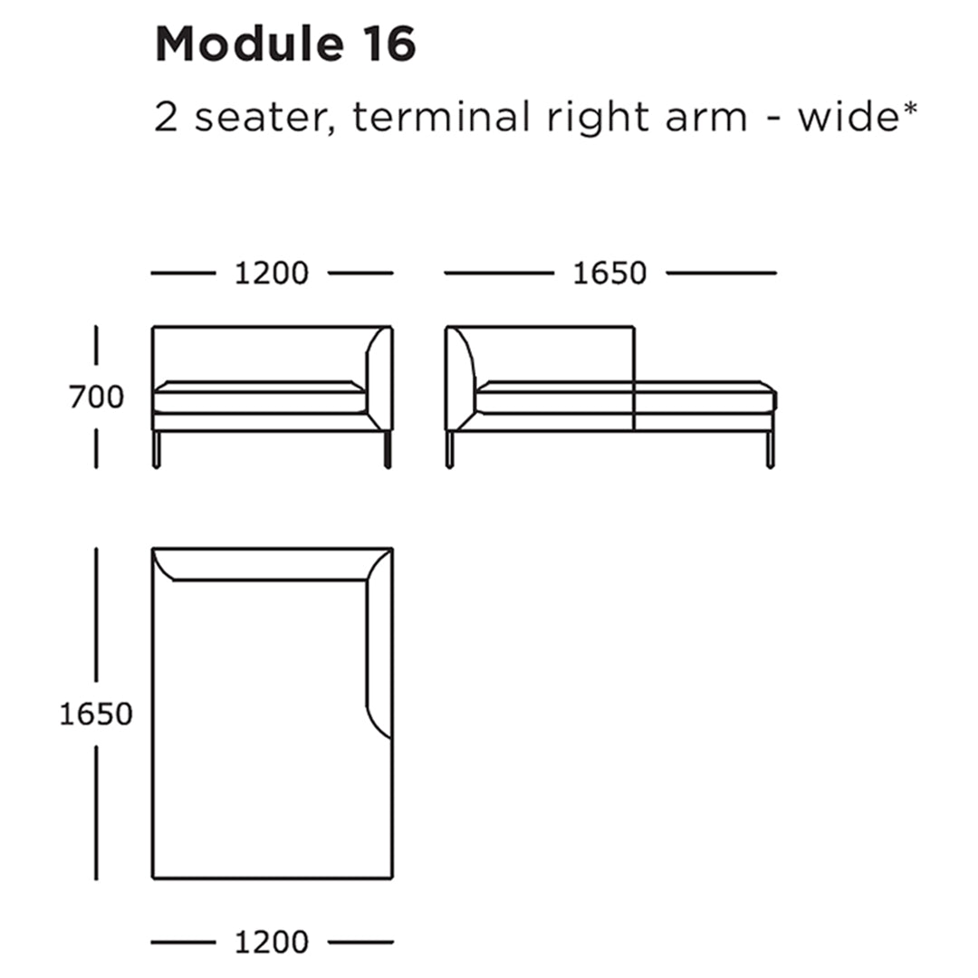 Blade Modular Sofa (Modules 9-16)