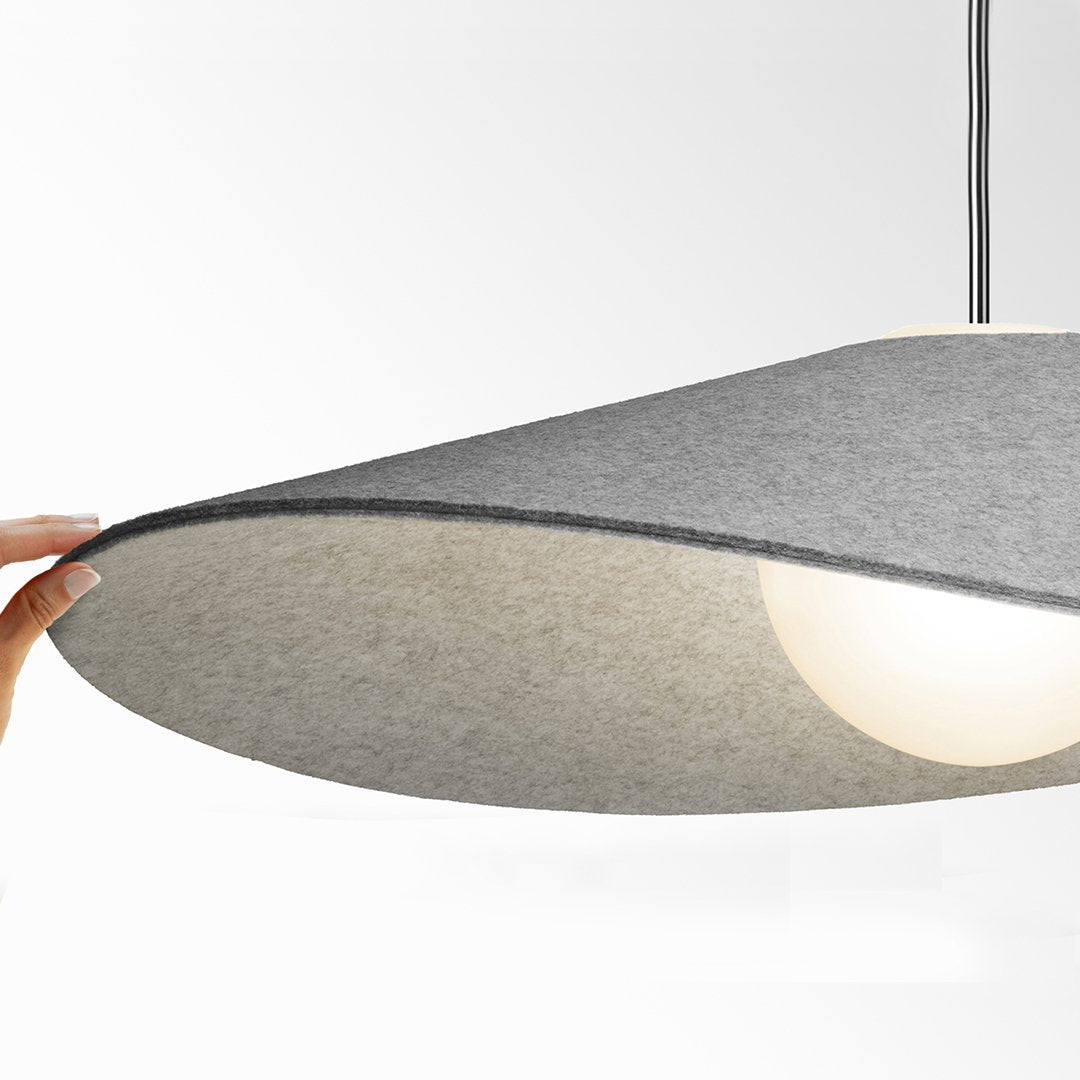 Bola Felt Pendant (Pebble/Grey)