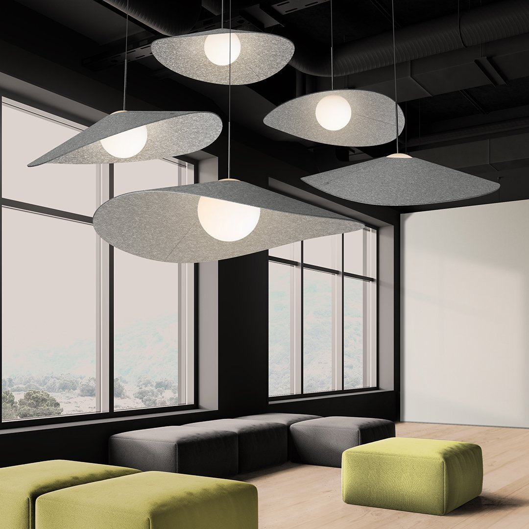 Bola Felt Pendant (Pebble/Grey)