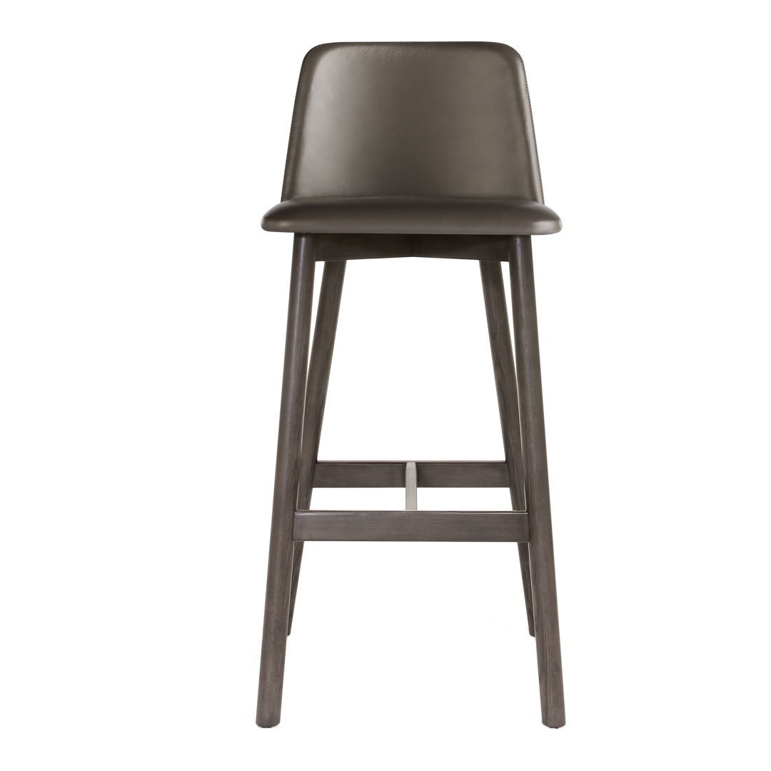 Chip Leather Barstool