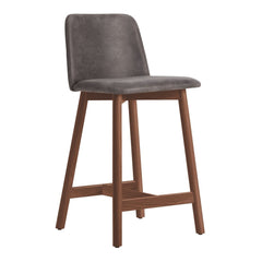 Chip Leather Counter Stool