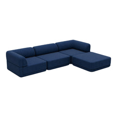 Cube Modular Sofa - Lounge & Ottoman Setup