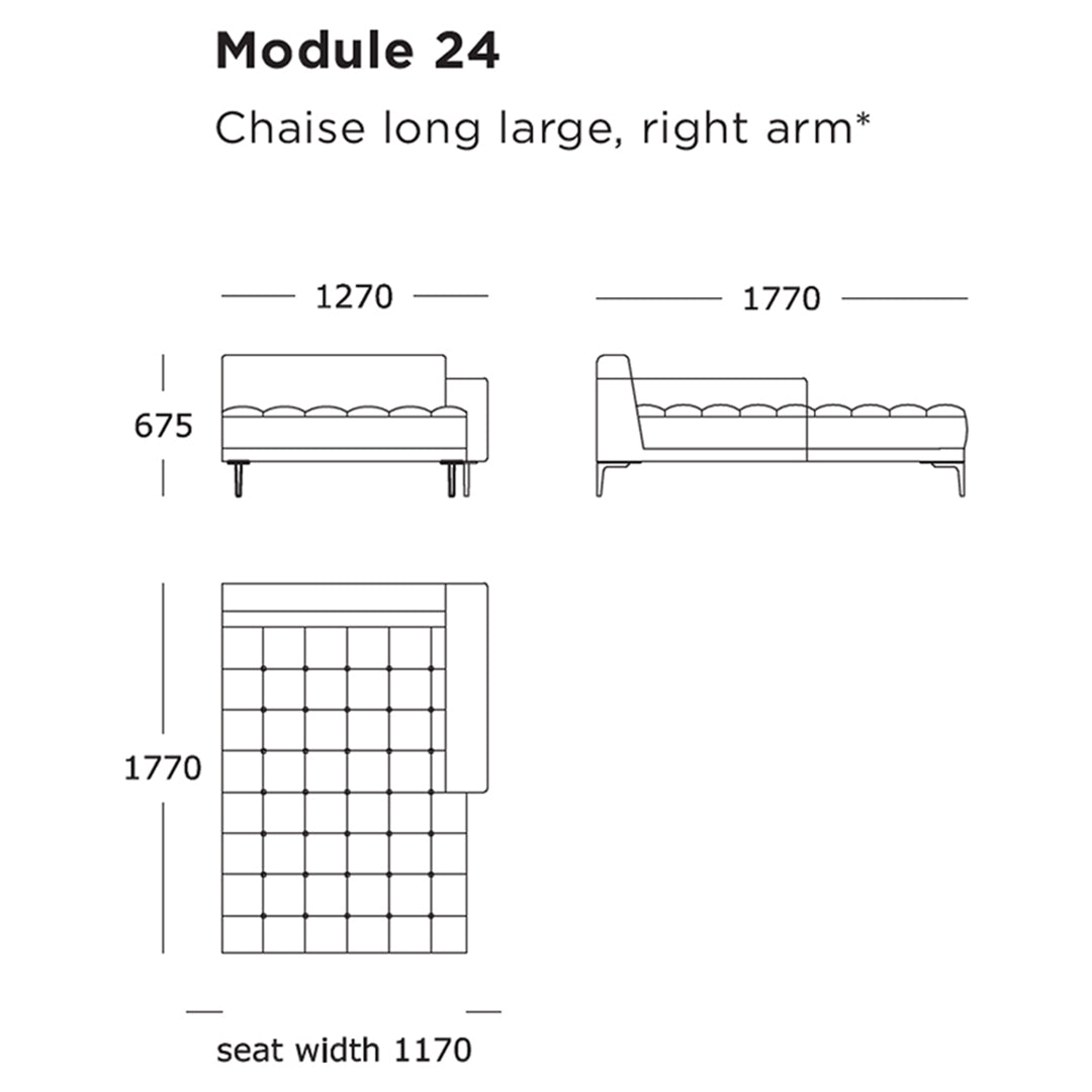 Campo Modular Sofa (Modules 17-24)