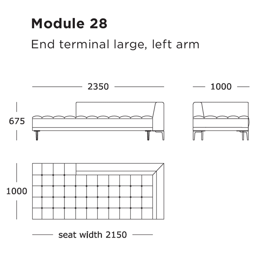 Campo Modular Sofa (Modules 25-32)