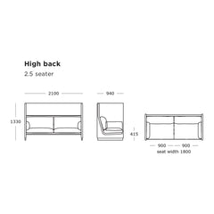 Case Sofa - High Back