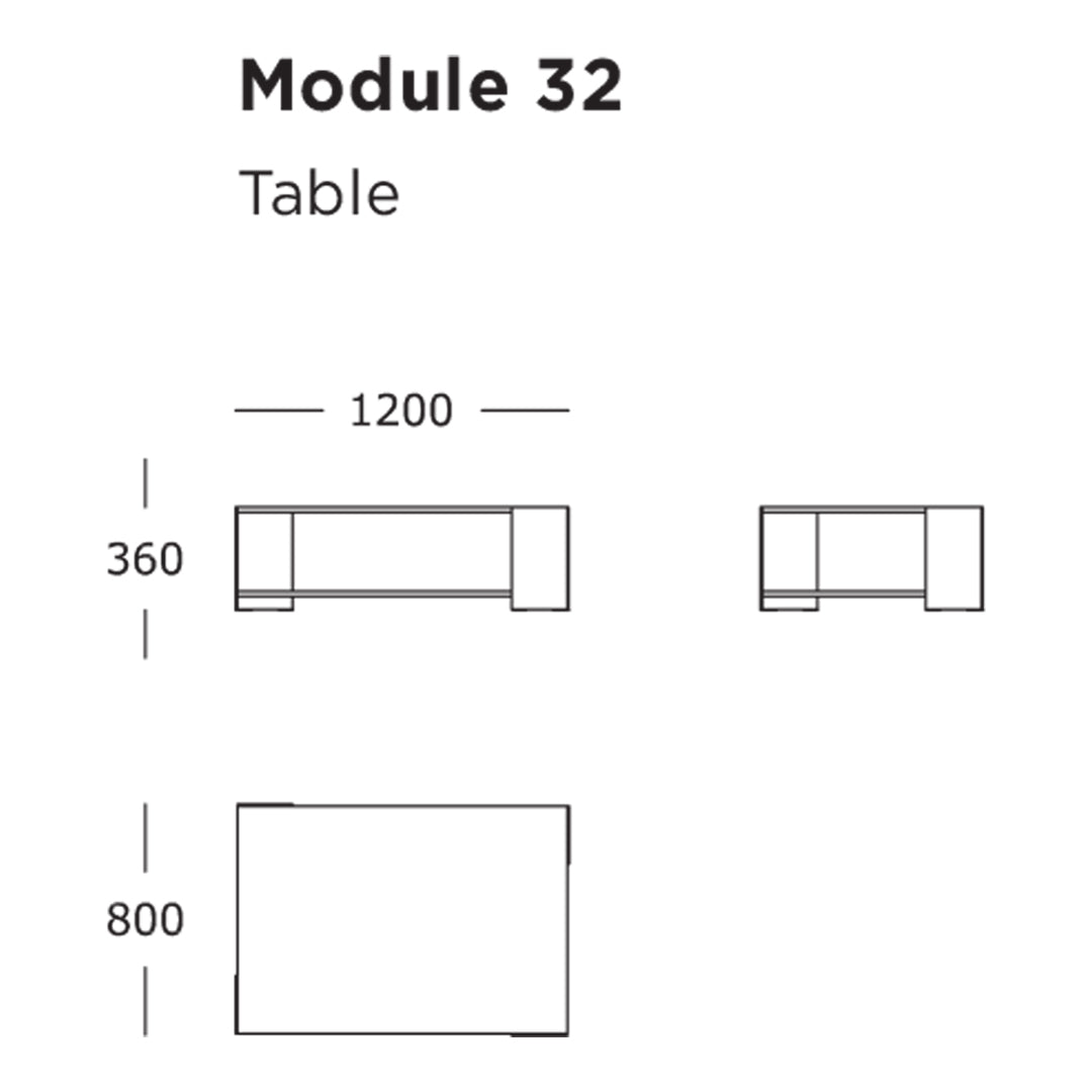 Wendelbo Cinder Block Coffee Table (Module 32) by Luca Nichetto ...